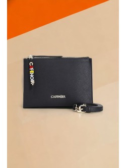 CafèNoir Black Saffiano Clutch