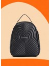 Black CafèNoir Heart Print Backpack