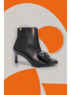 Ruika Black Bow Ankle Boots...