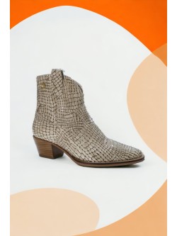 Ruika Croco Ankle Boot with Heel