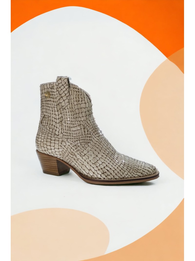 Ruika Croco Ankle Boot with Heel