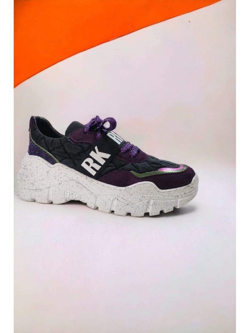 Ruika Purple and Black Sneakers