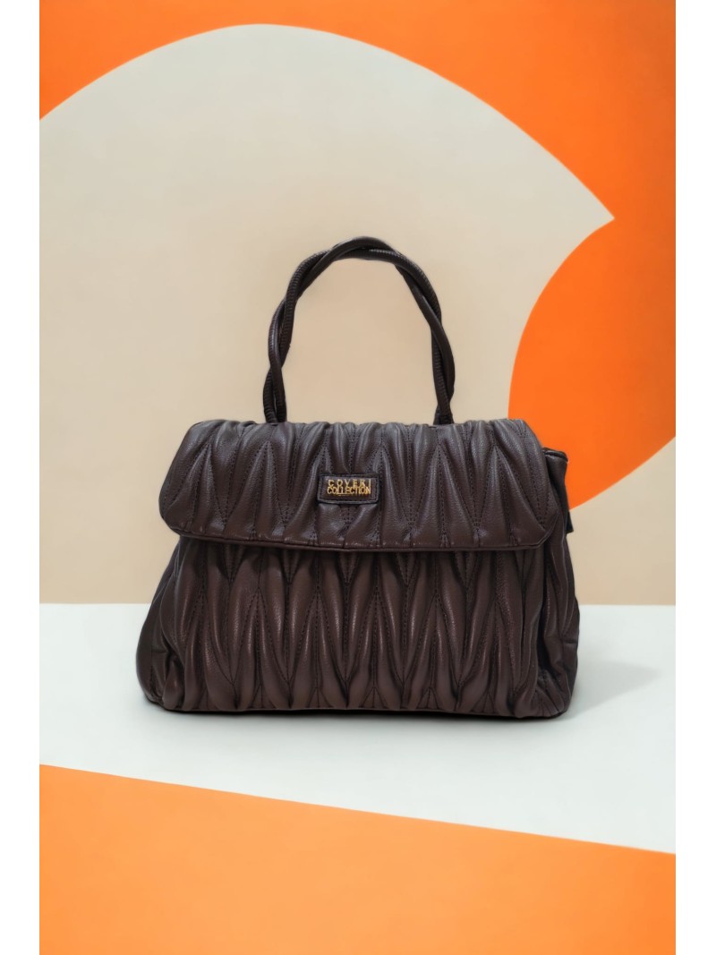 Brown Quilted Ruika Bag