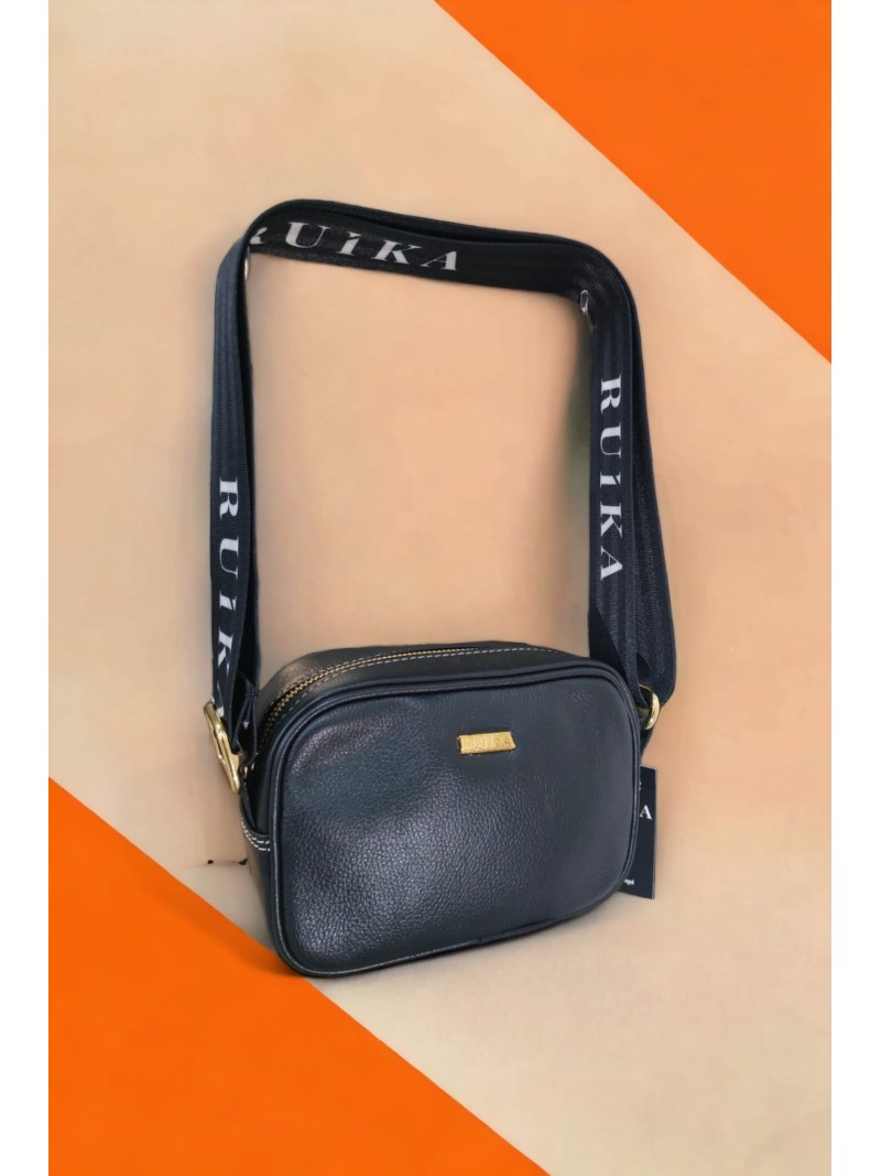 Bolso de Hombro Negro Ruika