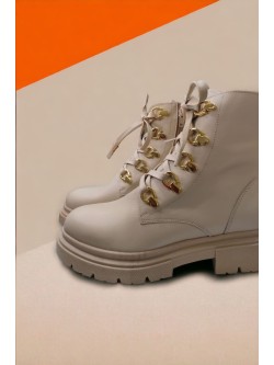 Ruika Beige Leather Boot