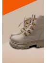 Ruika Beige Leather Boot