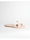 Chinelo pele Beige