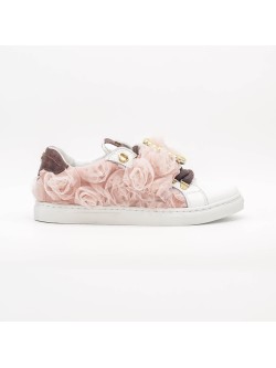 Gala Pink Tulle Sneakers by Friendly Fire