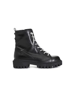 Bota de Cuero Sintético Negra Cafènoir