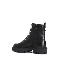 Bota de Cuero Sintético Negra Cafènoir