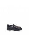 Black Cafènoir Synthetic Leather Loafer