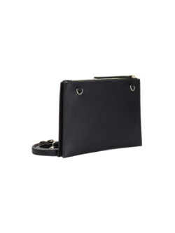 CafèNoir Black Saffiano Clutch