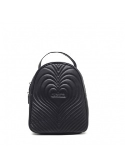 Black CafèNoir Heart Print Backpack
